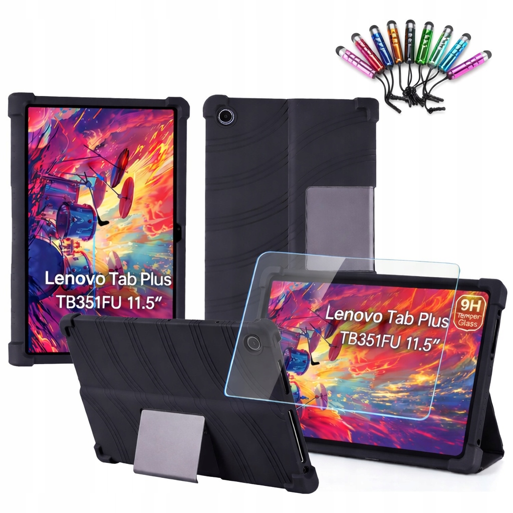 Etui Silikonowe Do Lenovo Tab Plus TB351FU 11.5" 2024r Szkło Rysik