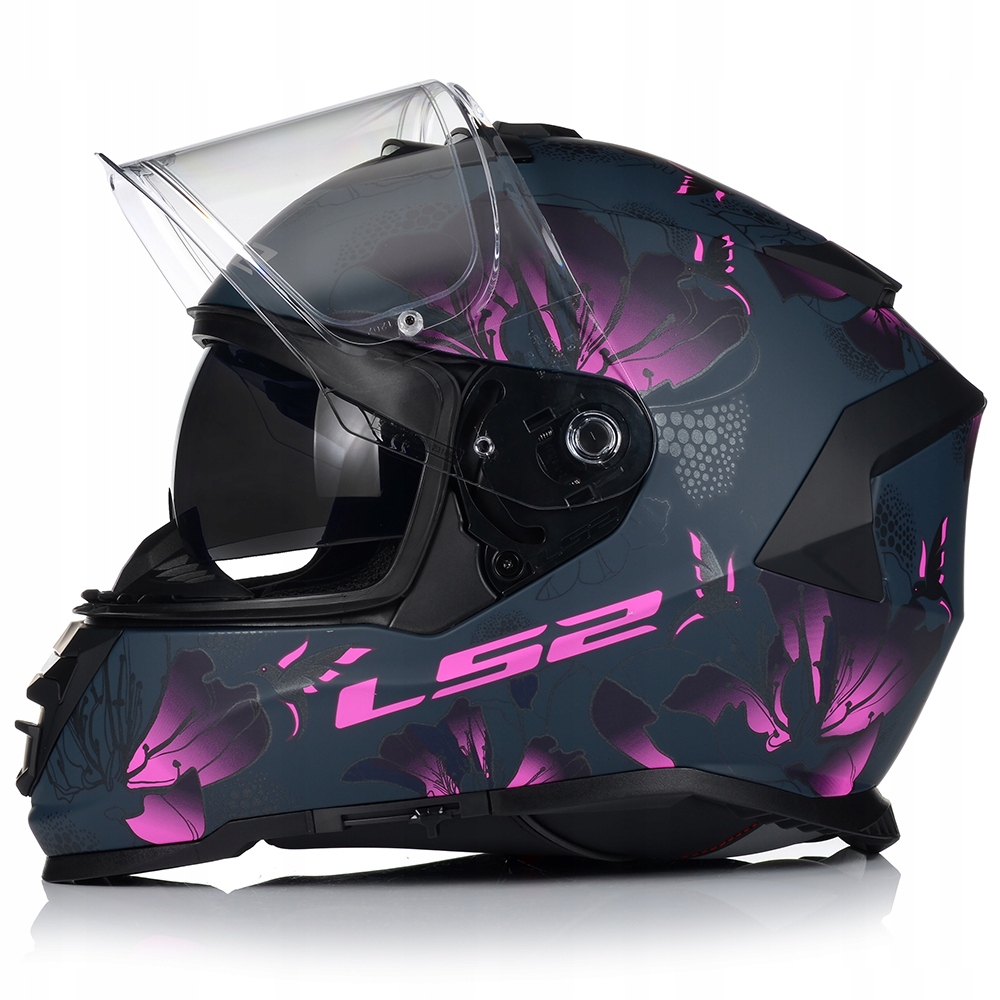KASK MOTOCYKLOWY LS2 FF800 STORM II BURST DAMSKI RÓŻOWY + PINLOCK + BLENDA Rozmiar S