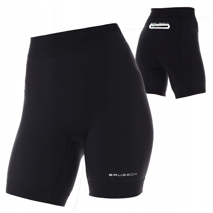 Brubeck Spodenki Biegowe Running Force Damskie Czarny L
