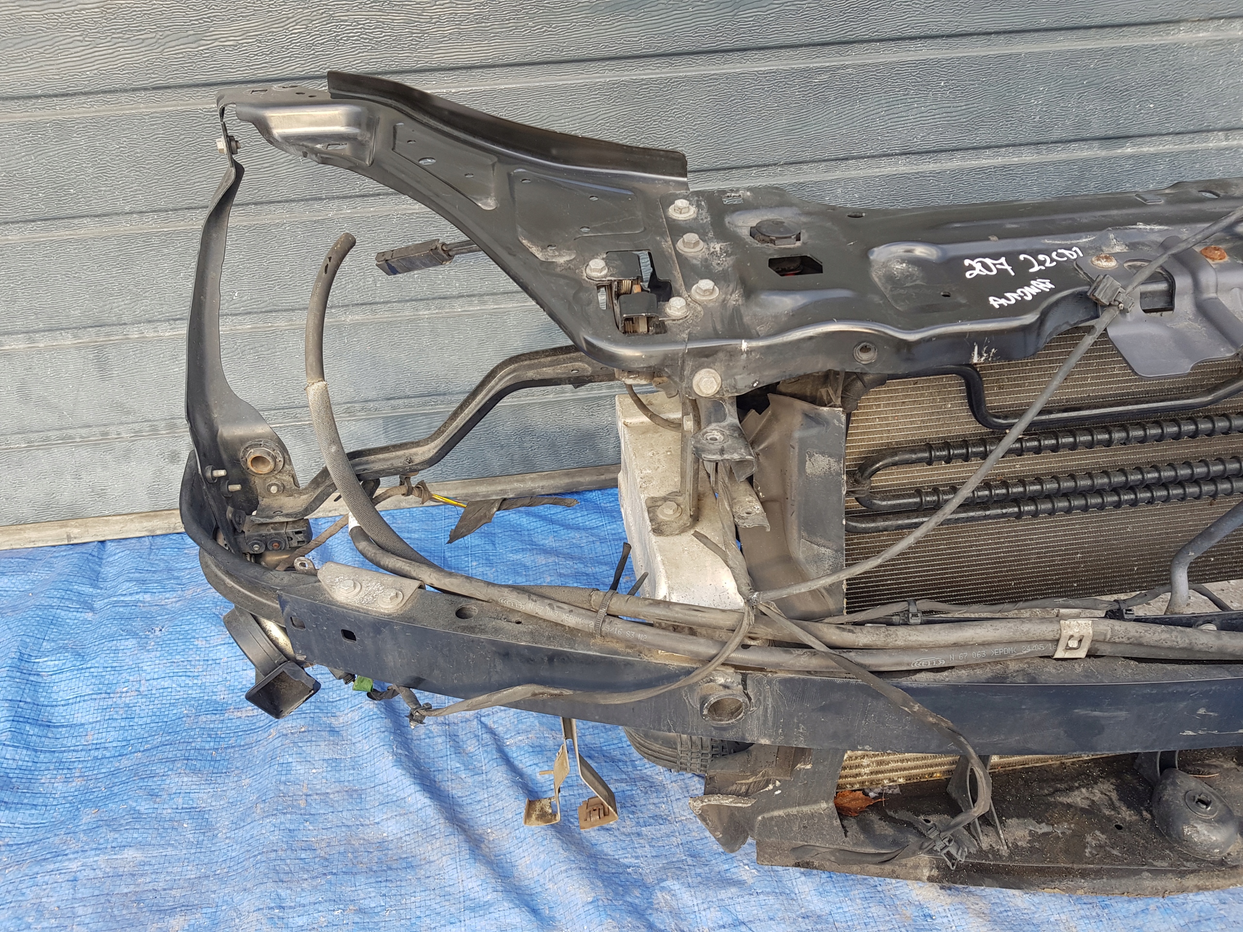 support panel for radiators radiator MERCEDES W207 2.2 CDI AUTOMAT