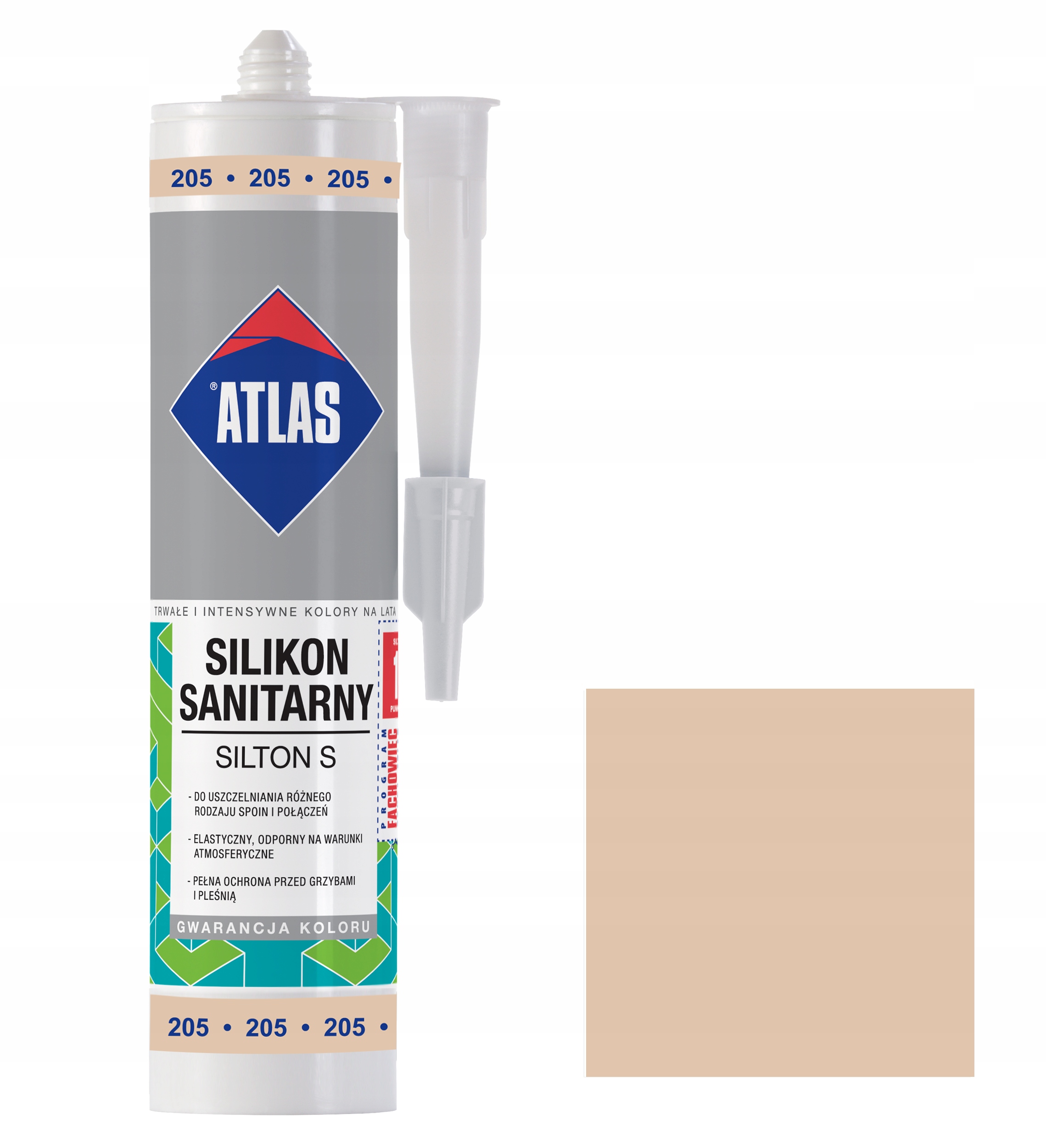 

Atlas Silikon Silton S 205 Kremowy 280 ml