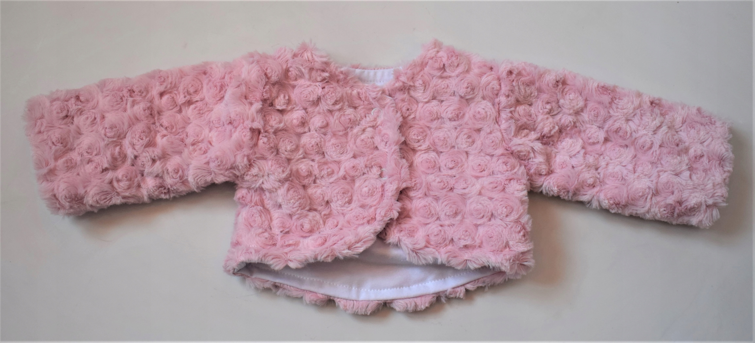 Kurteczka Bolerko Futerko bawełna 56 / 62 CHRZEST Rozmiar 62