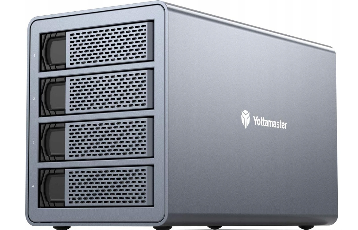 Yottamaster FS4RU3 Puzdro Raid 4x Hdd Ssd 2.5 3.5 Usb 3.1 72TB