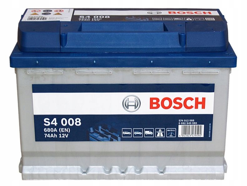 092S40080 - Акумулятор BOSCH S4 74 AH 680 a S4008