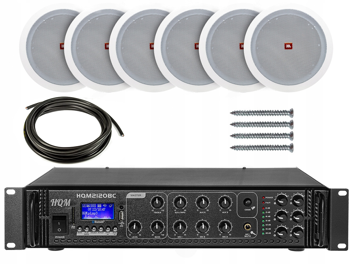 Stropné reproduktory Jbl 100V Zosilňovač do priestorov