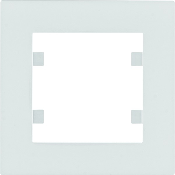 HAGER lumina intense Ramka pojedyncza biała WL5510