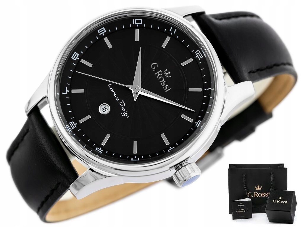 

Zegarek Męski G. Rossi Draken datownik + Grawer