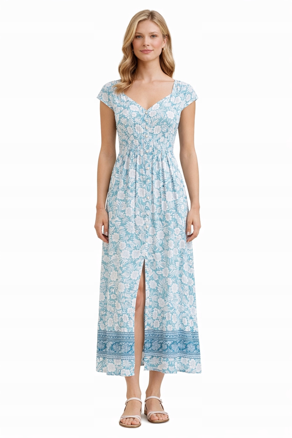 Šaty S Volánem A Knoflíky, Velikost 1I3A