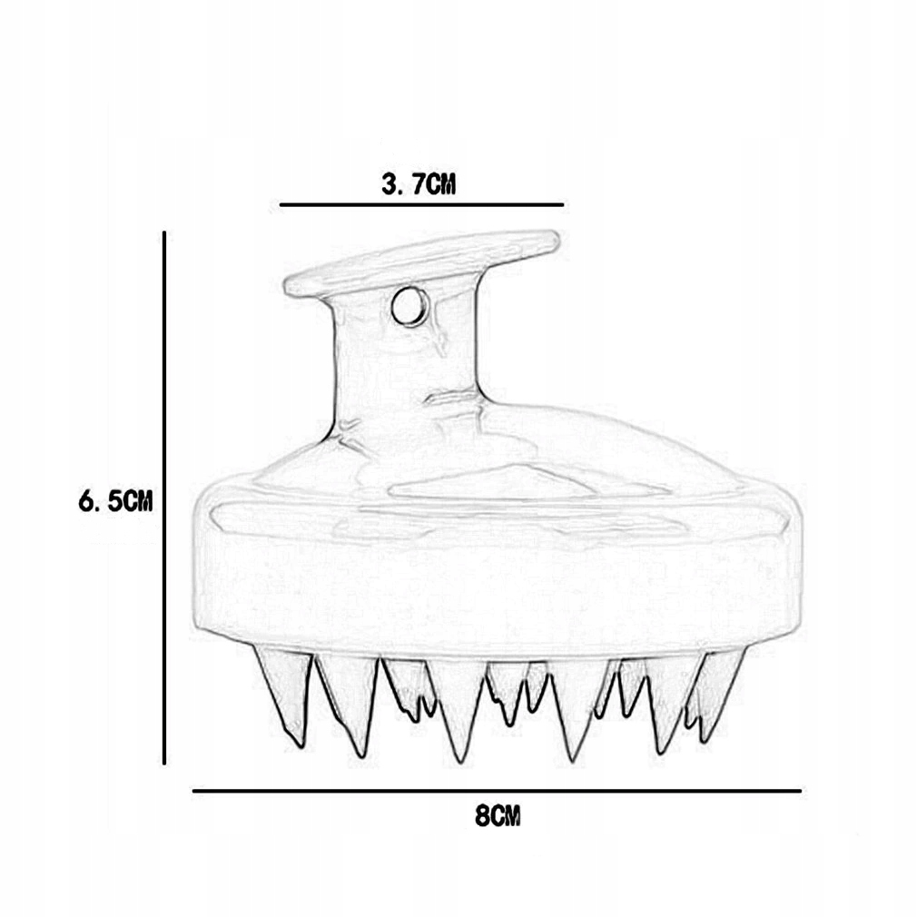 SZCZOTKA MASAŻER DO MYCIA WŁOSÓW GŁOWY Typ szczotki