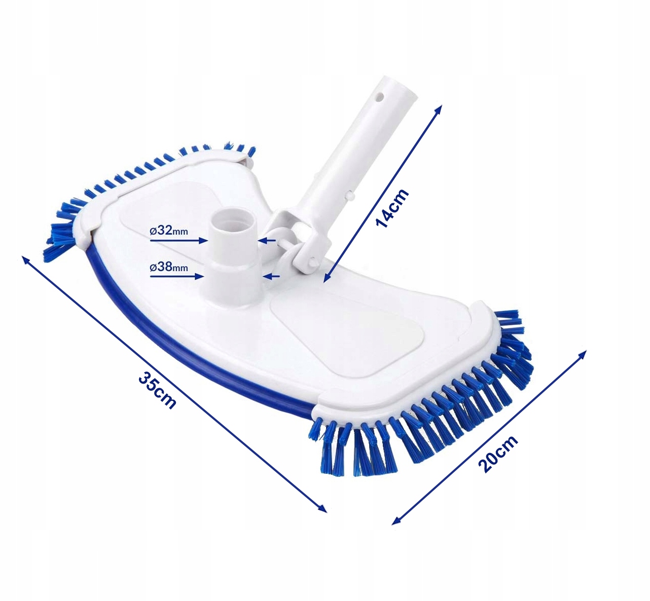 SZCZOTKA do Dna NIECKI Czyszczenie Basenu Oczek Wodnych 35cm Stan opakowania oryginalne