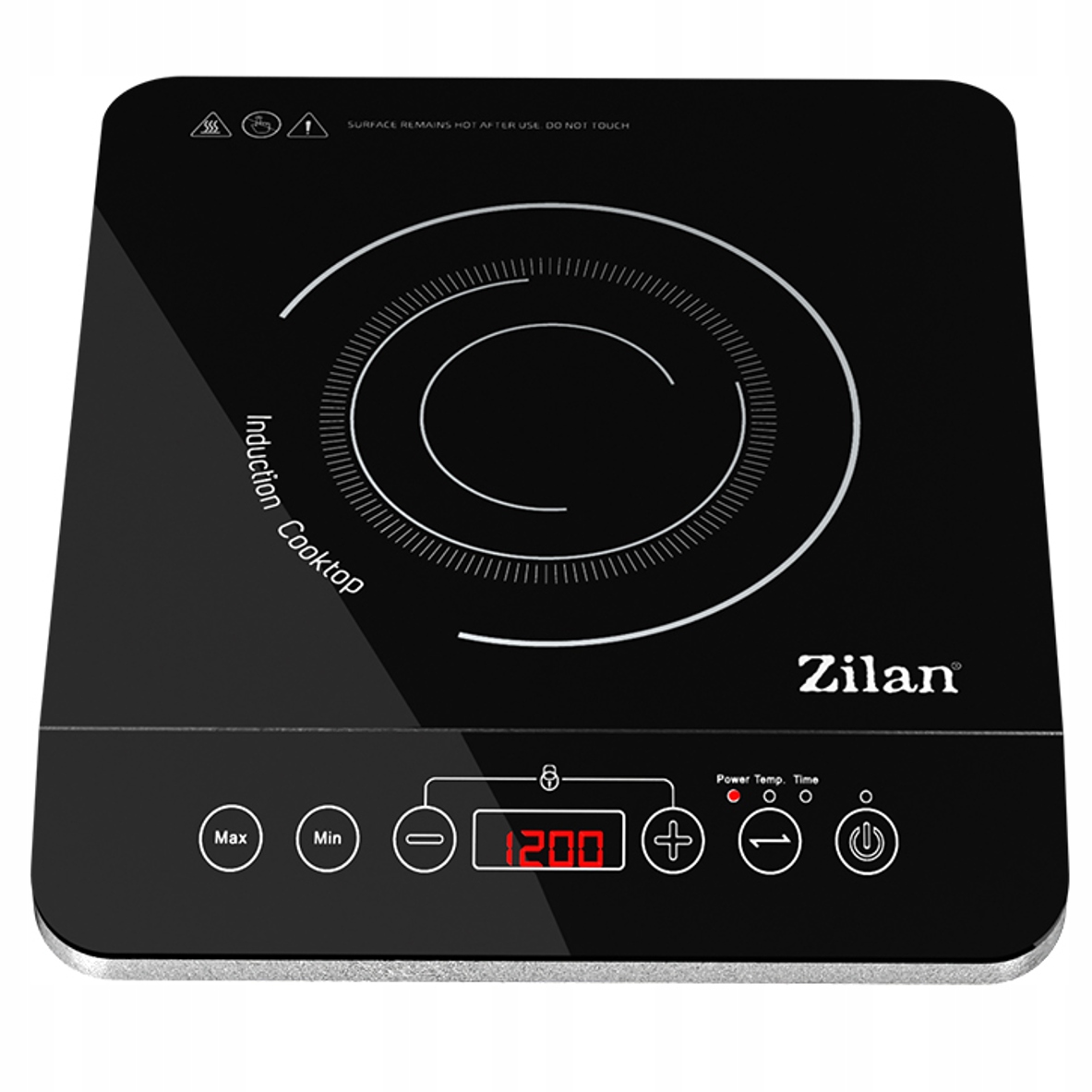 Kuchenka Indukcyjna Pojedyncza 10 Poziomów Mocy Dotyk 2000W