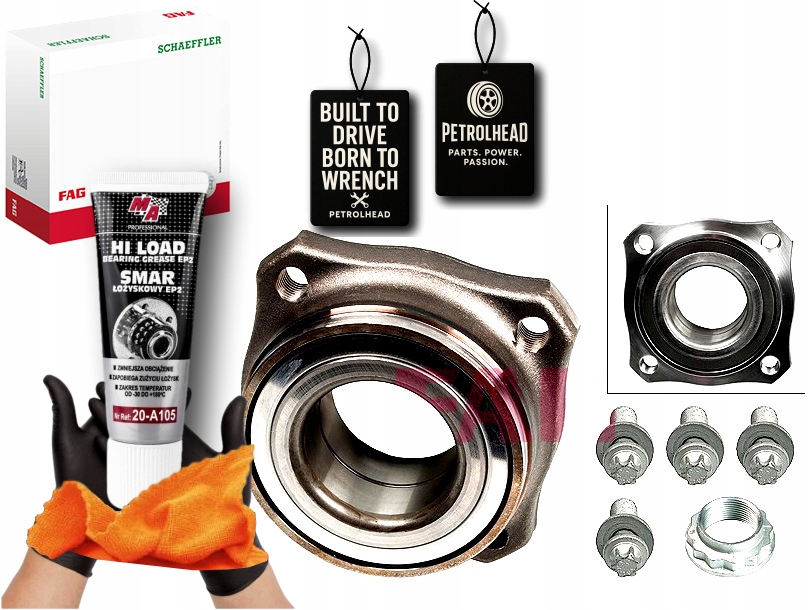 Sada Ložiska Kola S Nábojem Zadní Bmw X3 F25 X4 F26 1. #Petrolhead Pro+ Kit7