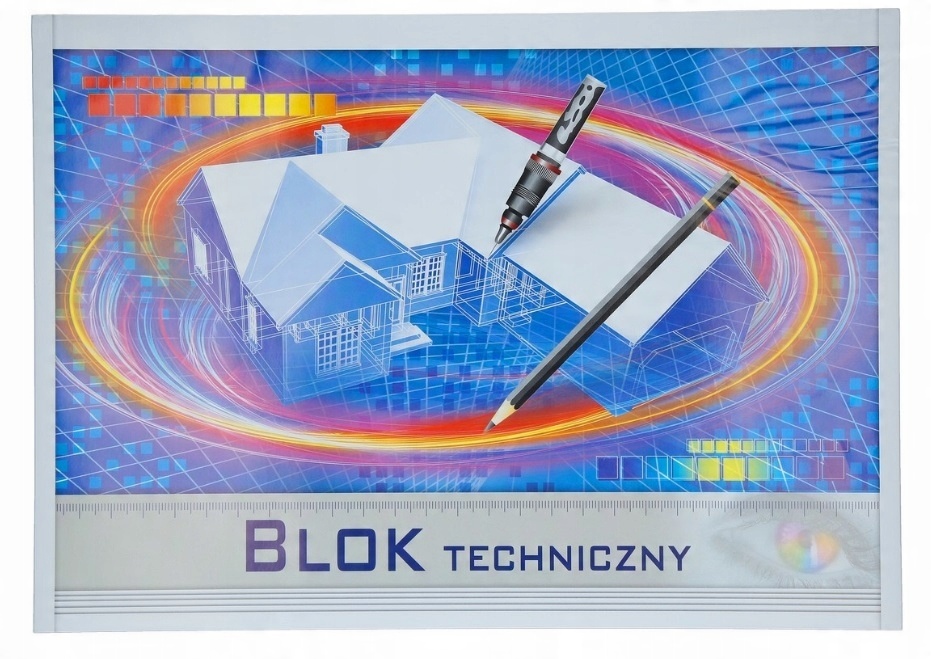

Blok techniczny biały duży A3/20 kartek Poligraf