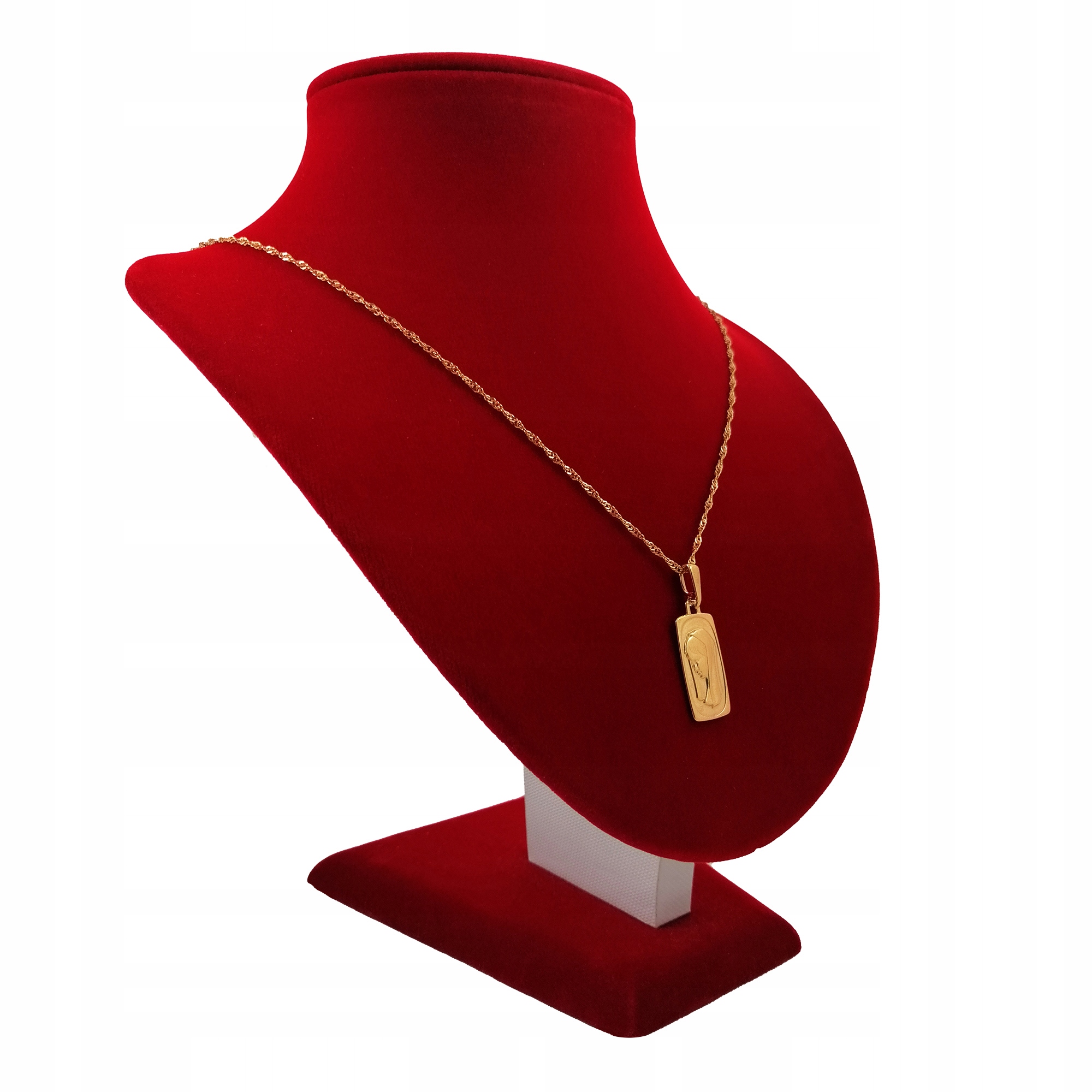 ZŁOTY ŁAŃCUSZEK KOMUNIJNY MEDALIK MATKA BOSKA 925 Kod producenta Prezent dla dziewczynki pr 585 Chrzest