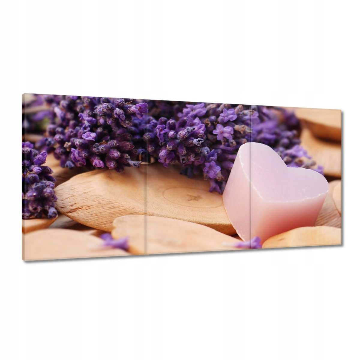 Obrazy 180x90 Levanduľové srdce