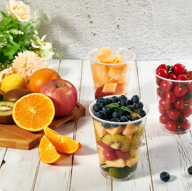 Kubki plastikowe transparentne 200ml 100 sztuk Kolor przezroczysty