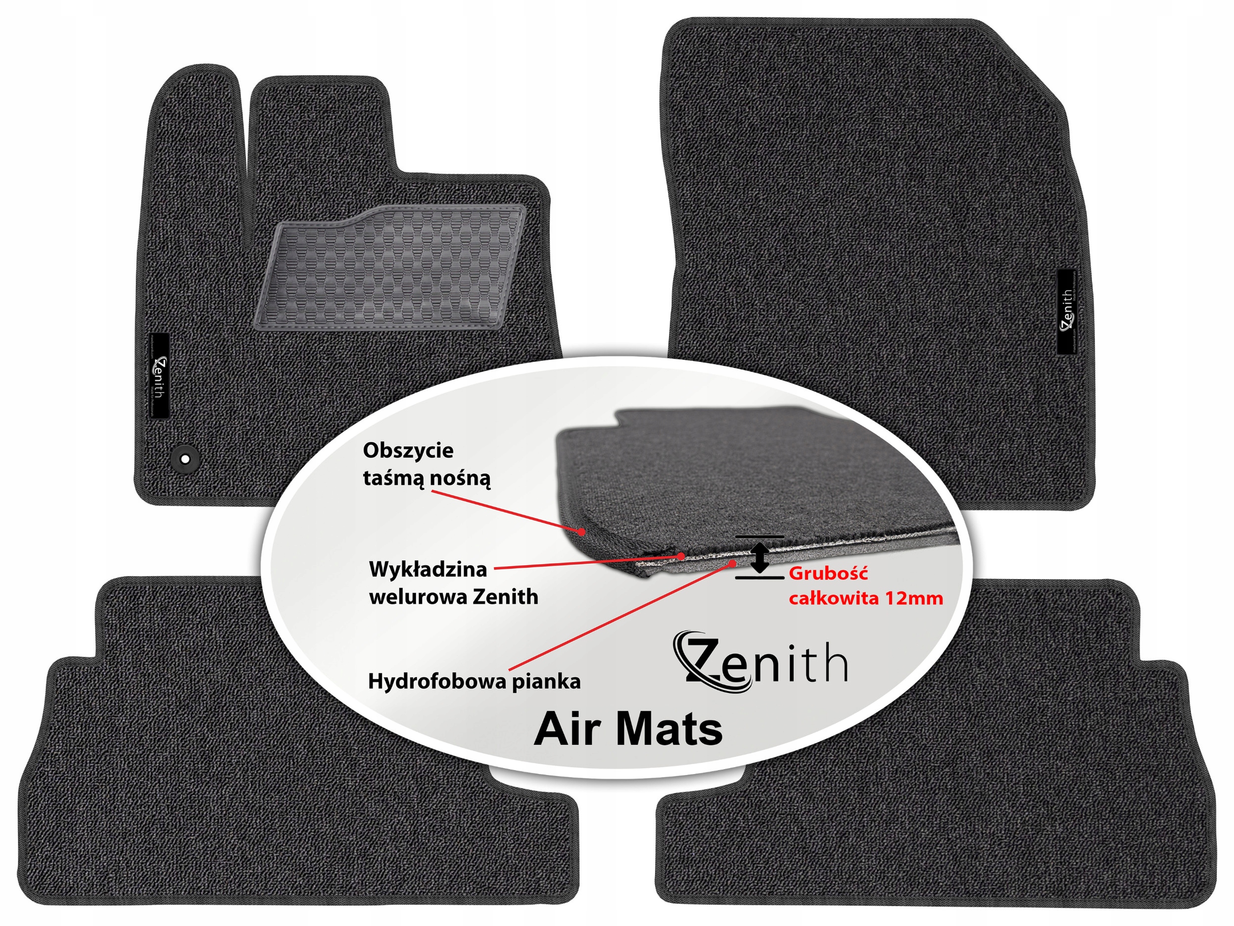 Citroen Berlingo III 2018 Velúrové koberčeky do auta Zenith Air Mats