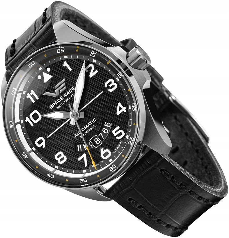 Pánské Hodinky Vostok Europe NH35A-325A745 Černé Automatické Space Race