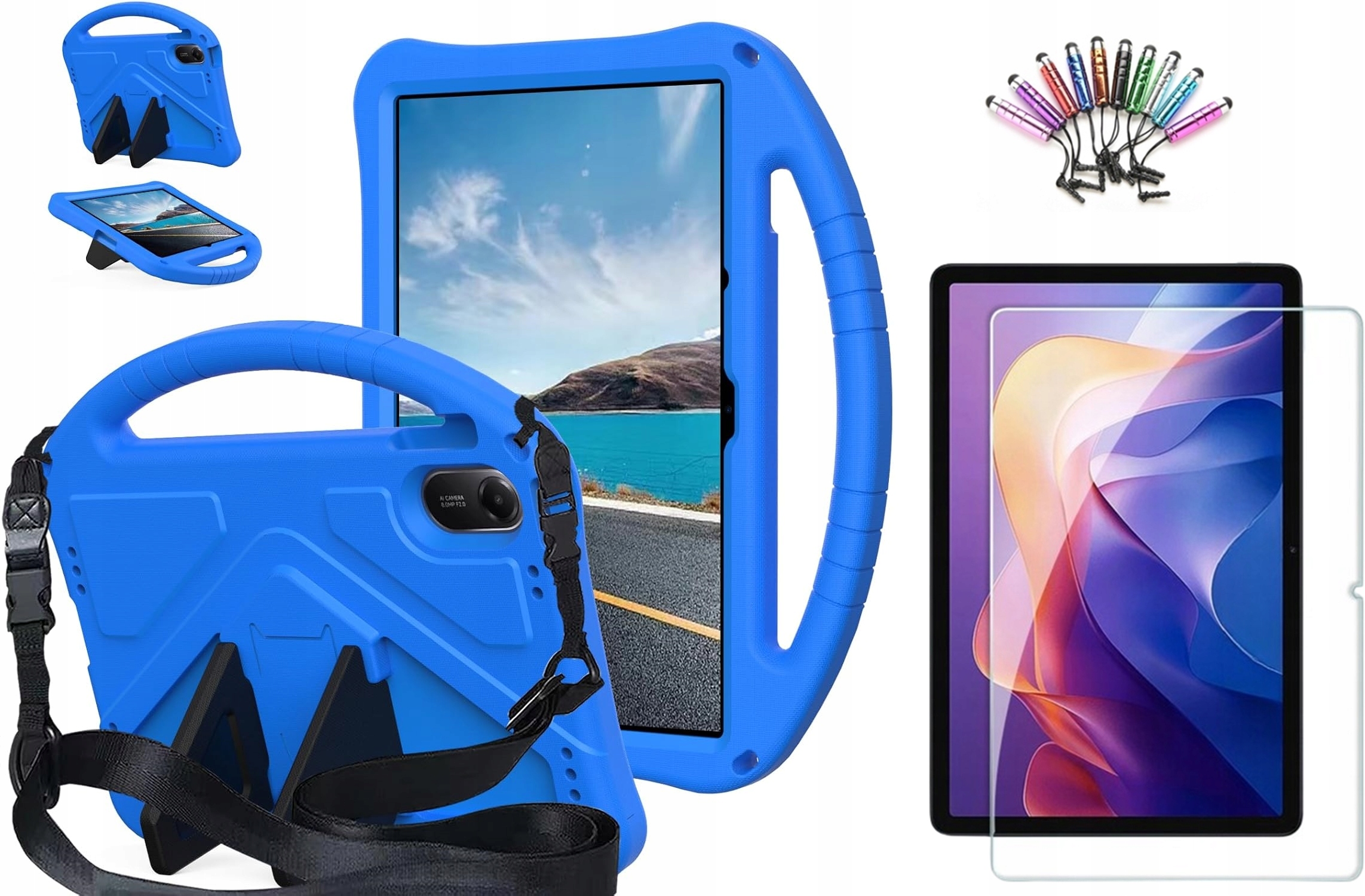 Etui Ochronne Eva dla dzieci Xiaomi Redmi Pad 2 11" Szkło Rysik pasek