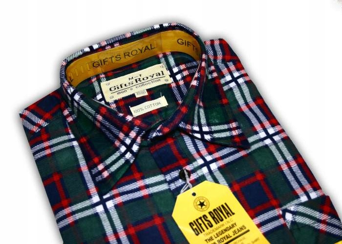 

Fd2 Koszula Męska flanelowa Dr Zielona krata 43/44