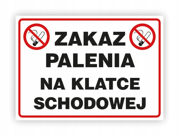 

Bhp-zakaz Palenia Na Klatce Schodowej NE007