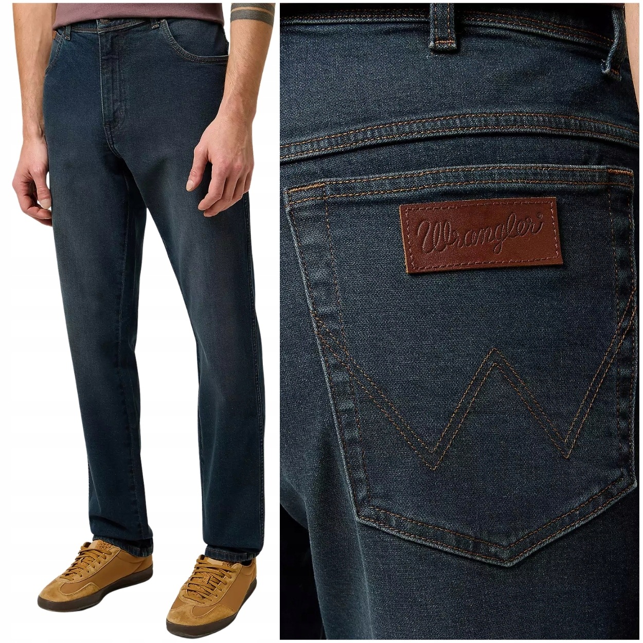 Wrangler Texas Slim Ashley lehce padnoucí černé džínové kalhoty W32 L34
