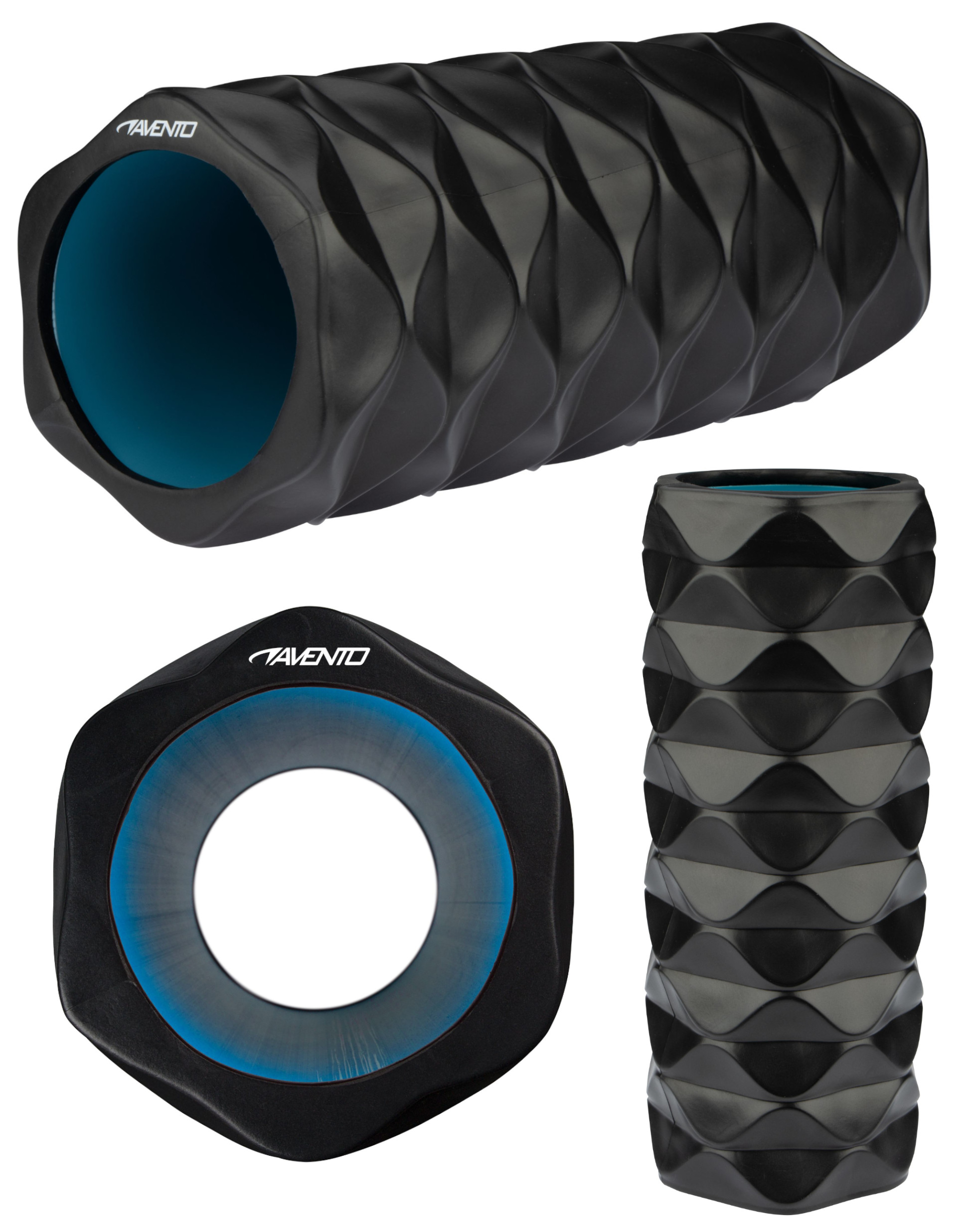 Roller wałek do ćwiczeń masażu crossfit masażer pleców nóg Avento Wave 33cm