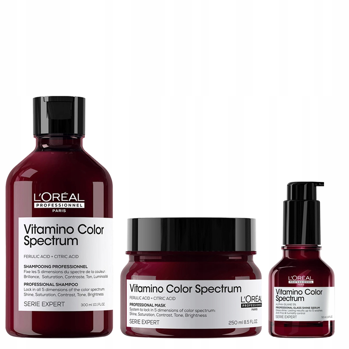 Loreal Vitamino Color Spectrum šampon maska sérum pro barvené vlasy