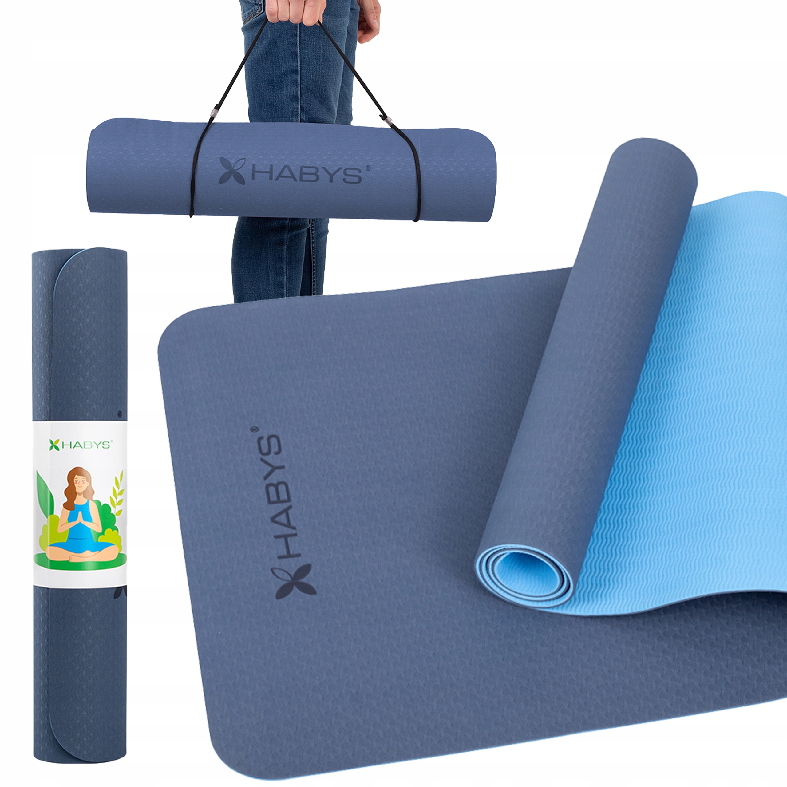 

Mata Do Ćwiczeń Jogi Gimnastyczna Fitness Habys