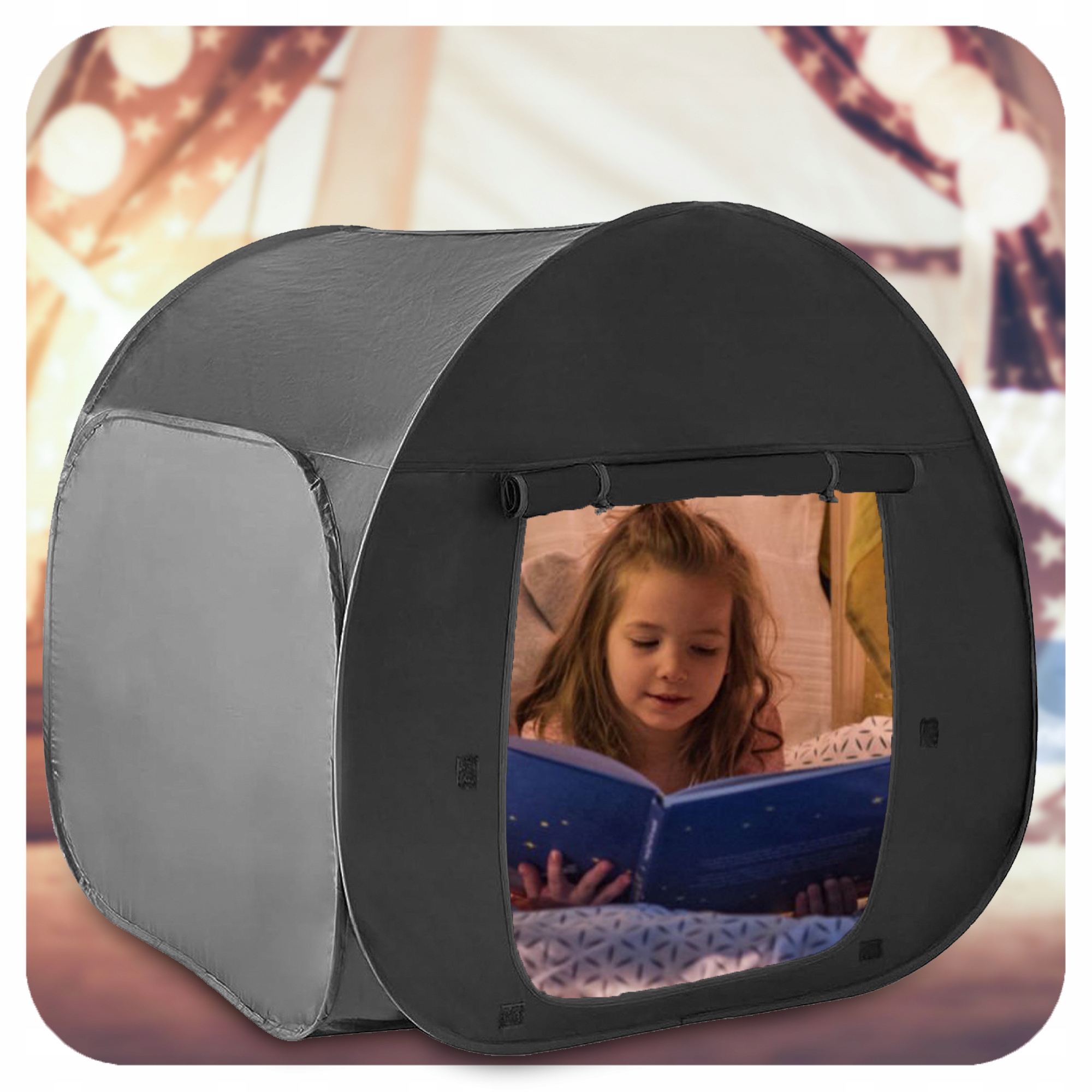 SENSORY TENT FOR CHILDREN WITH Autism ADHD Relaxing Foldable + CASE Length 95 cm