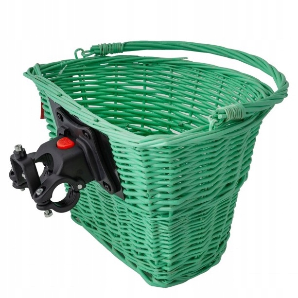 Wiklinowy kosz rowerowy click koszyk rower miętowy na kierownicę 31,8 25,4