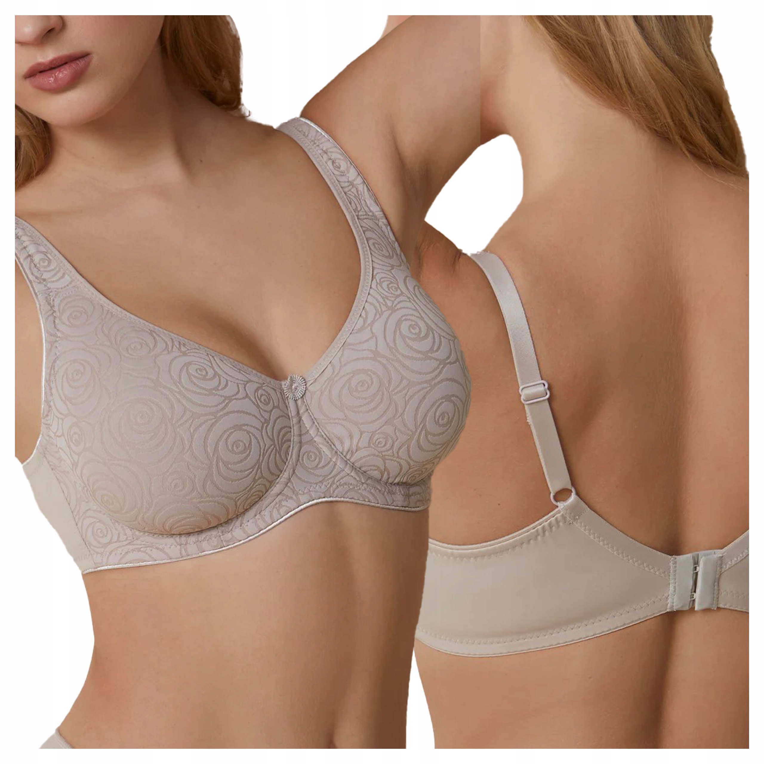 Měkká podprsenka s lisováním a širokými ramínky Teresa Béžová 85D