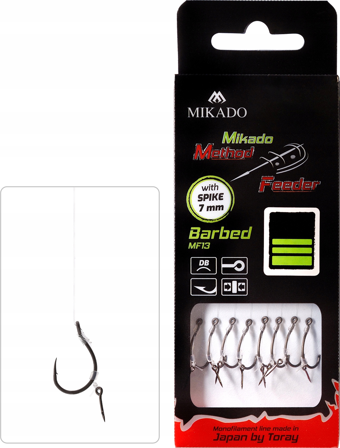 

Haki Barbed Method Feeder Z Igłą Nr 12, żyłka