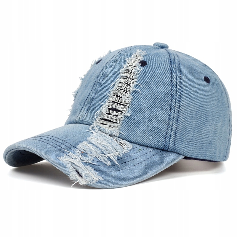 

Czapka Z Daszkiem bejsbolówka Jeans snapback Męska