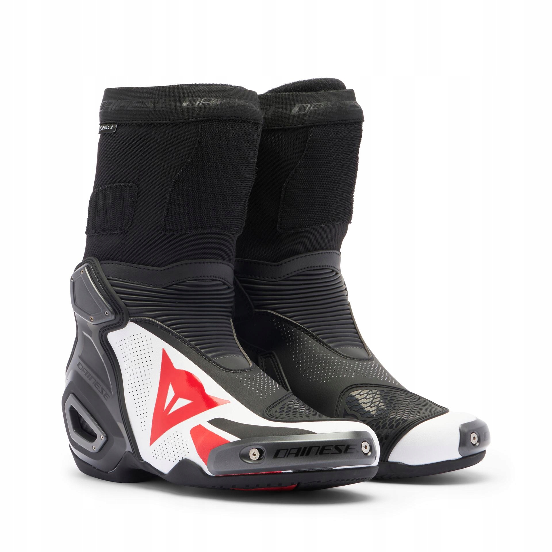 Motocyklové topánky Dainese Axial 2 Air Boots Čierna/Biela/Červená 40