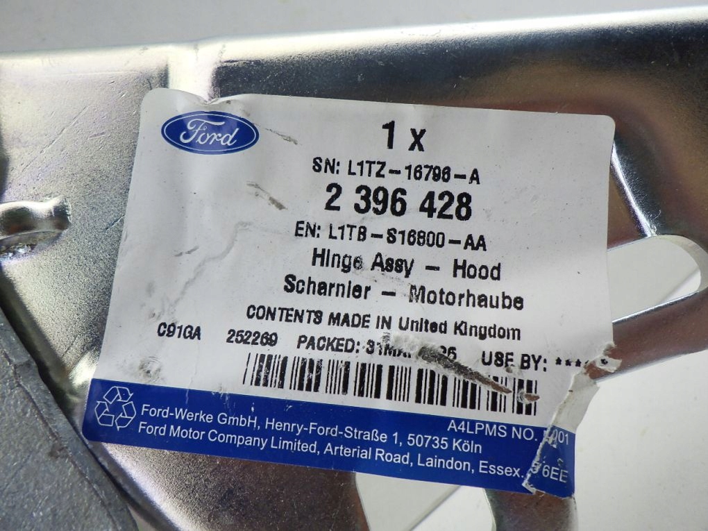 FORD PUMA II MK2 19- hinge bonnets left right