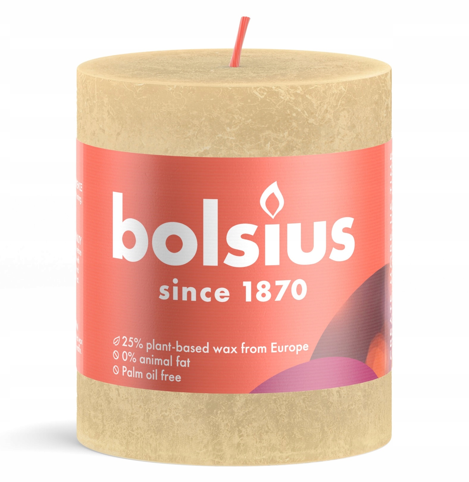 

Bolsius Świeca Rustic Shine 80/68 Owsiany Beż