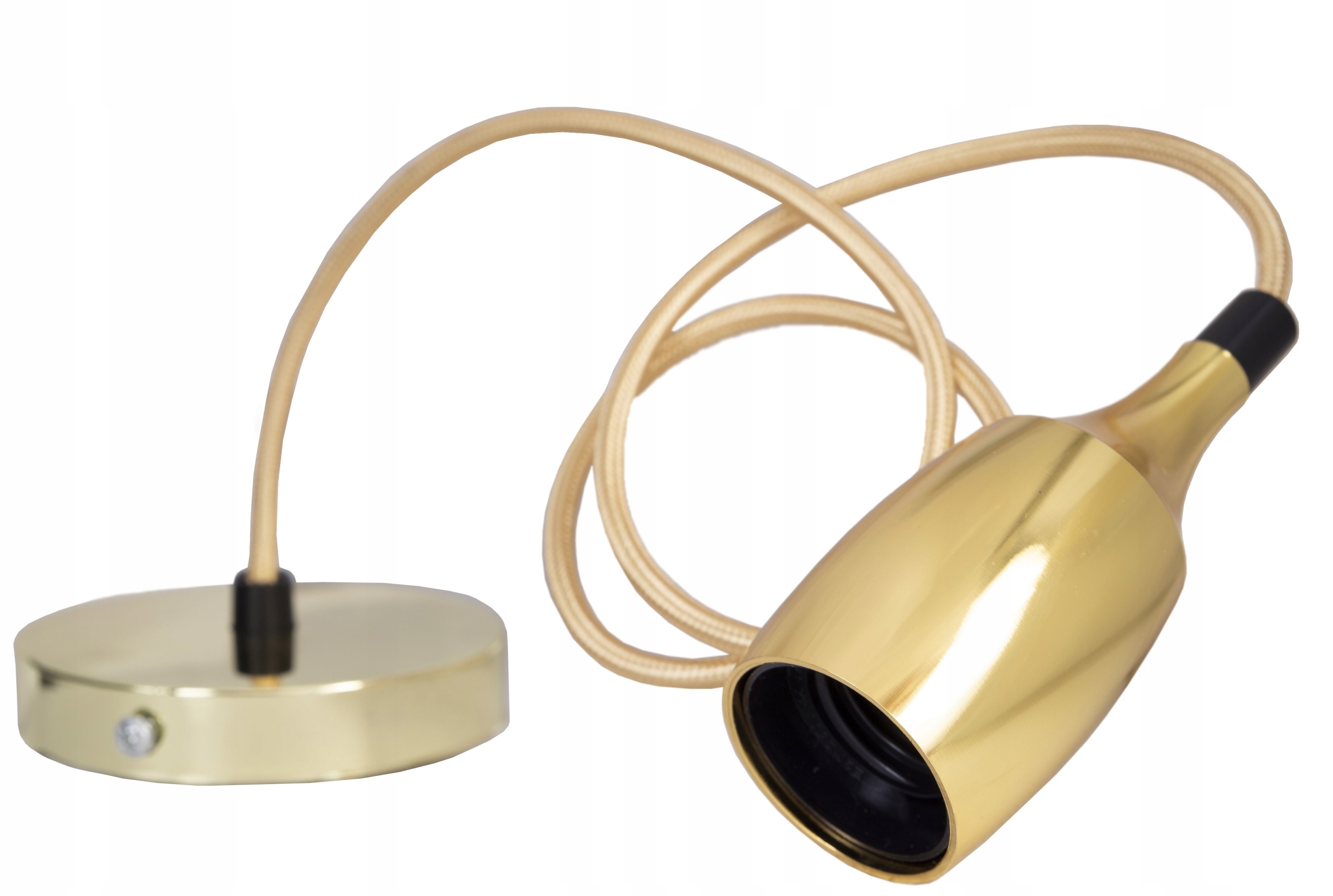 

Lampa sufitowa wisząca złoty oprawka dekoracyjna