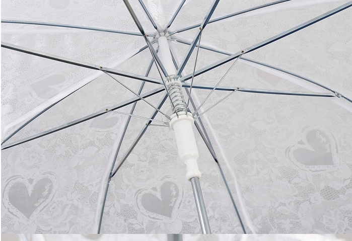 Duży parasol biały ślubny sesja koronka, falbanka Kod producenta 1039