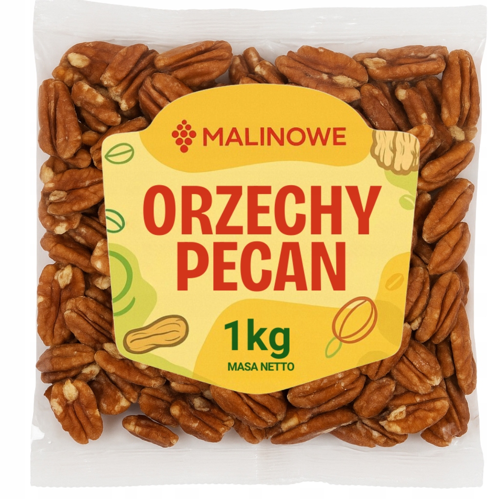 Pekanové Ořechy 1 kg Pekan Vynikající Čerstvé Prémiová Kvalita