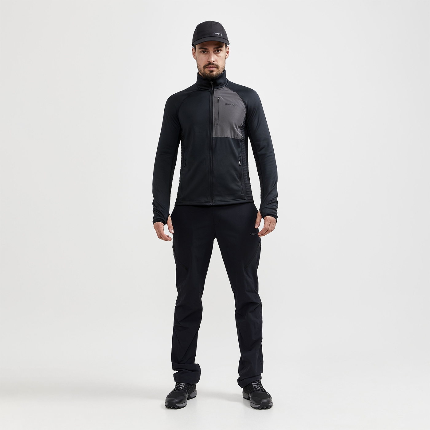 MĘSKA BLUZA ADV TECH FLEECE CRAFT Kolor dominujący czarny
