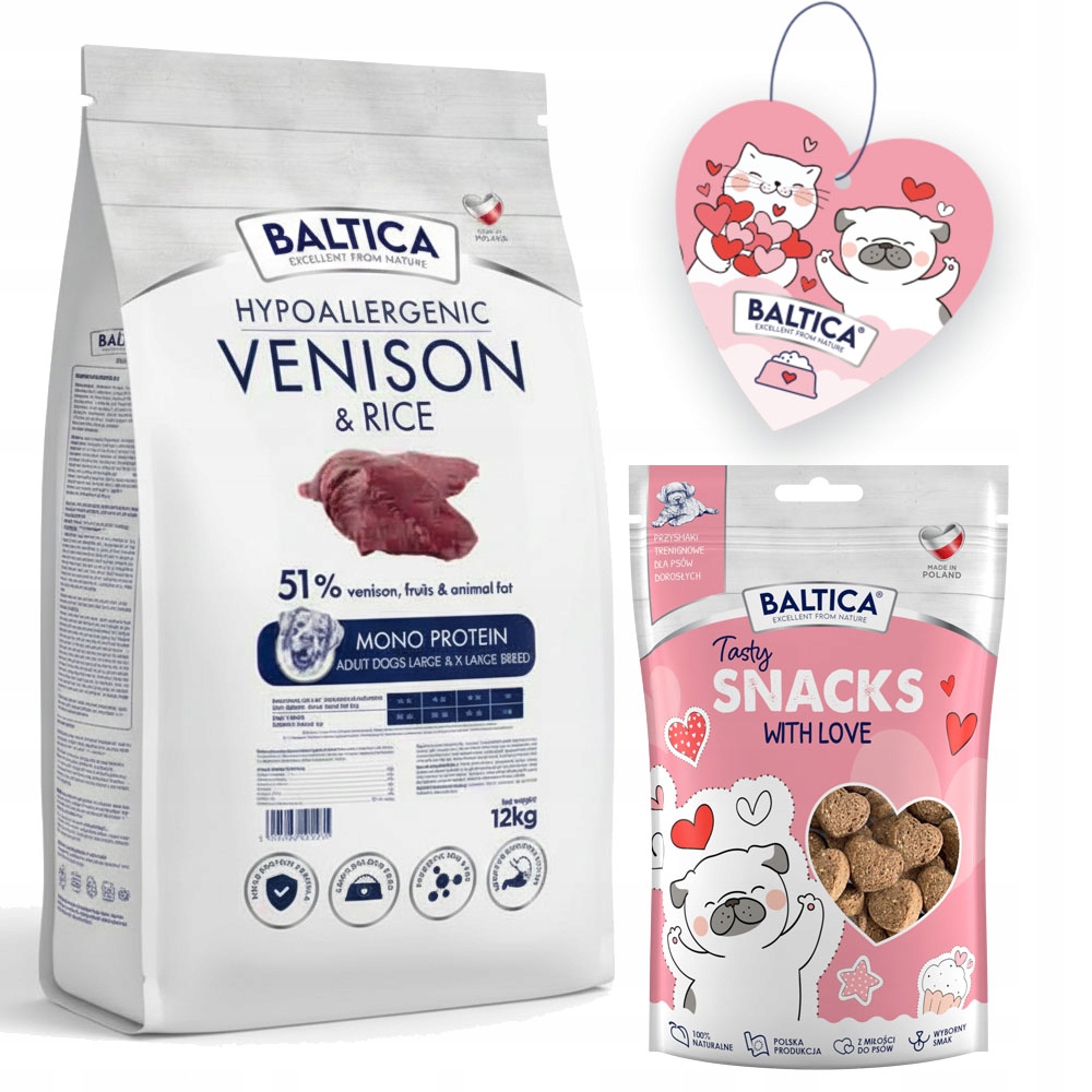 Baltica Adult Venison & Rice Dziczyzna Z Ryżem L/XL 12kg Duże Rasy