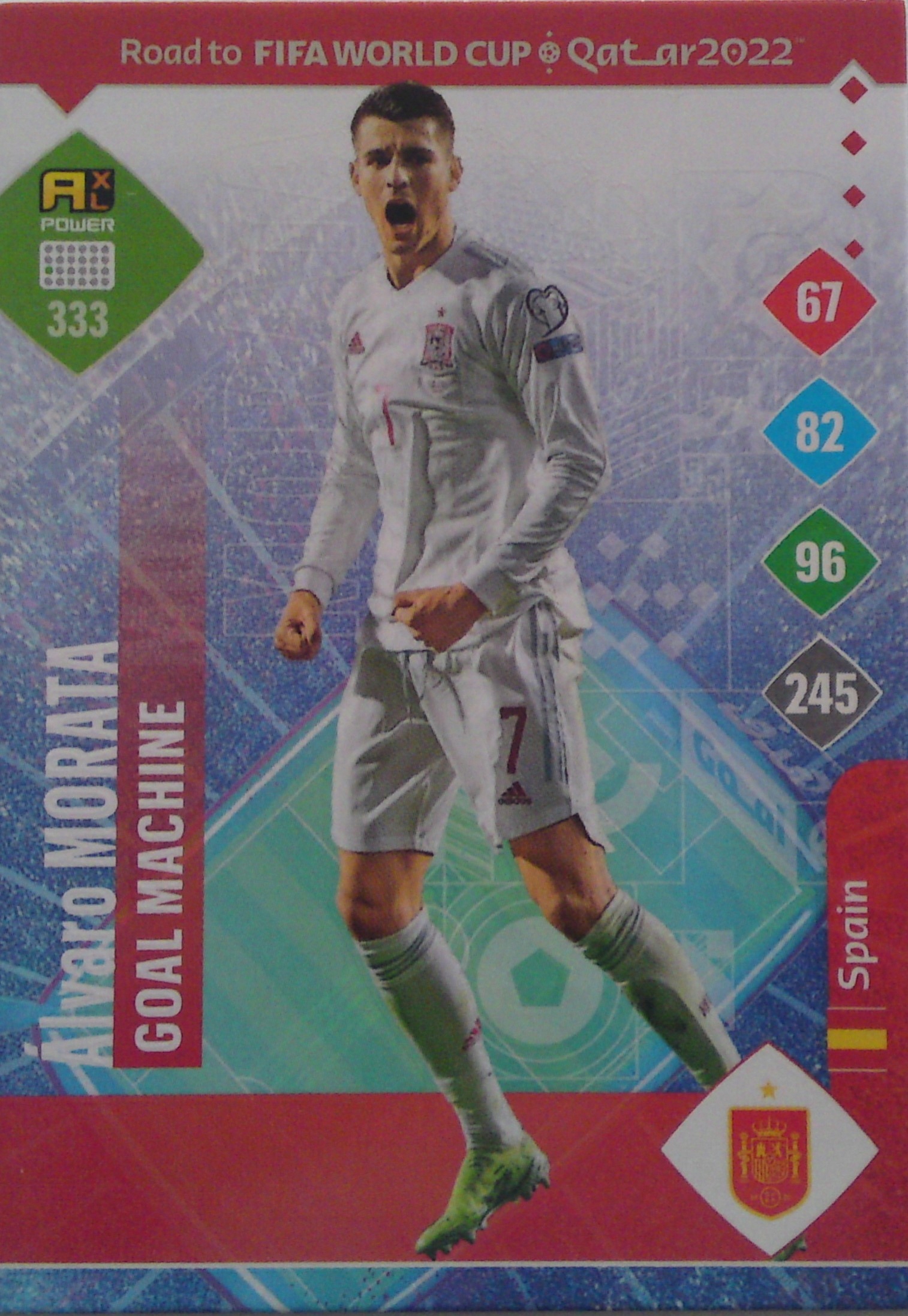 Panini Road Fifa World Qatar 2022 Goal Machine Álvaro Morata 333