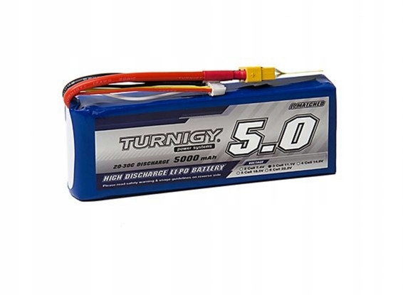 

Bateria Li-po 11,1V 3S 5000mAh 20C/30C Turnigy Rc