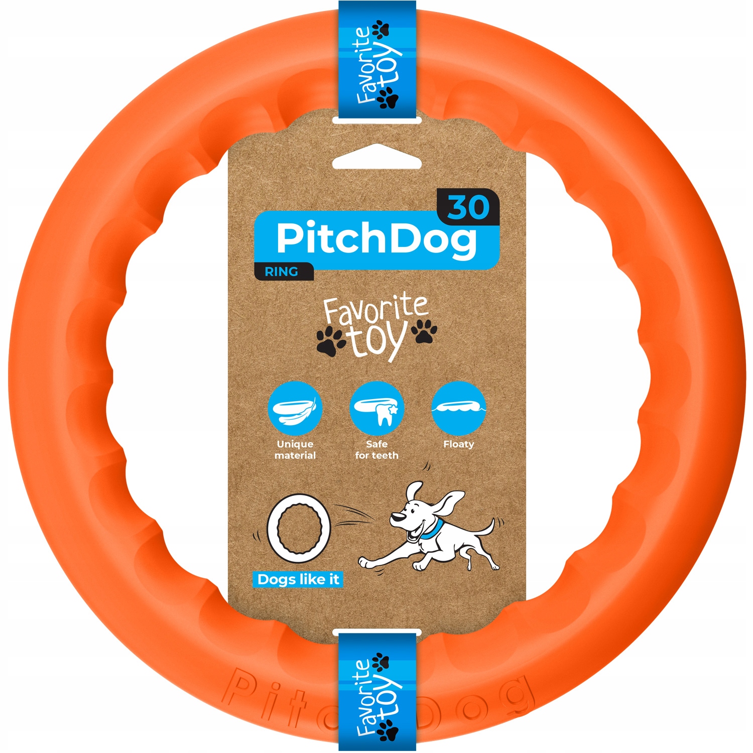 

PitchDog obrecz dla psa, 28 cm, Pomarańczowy