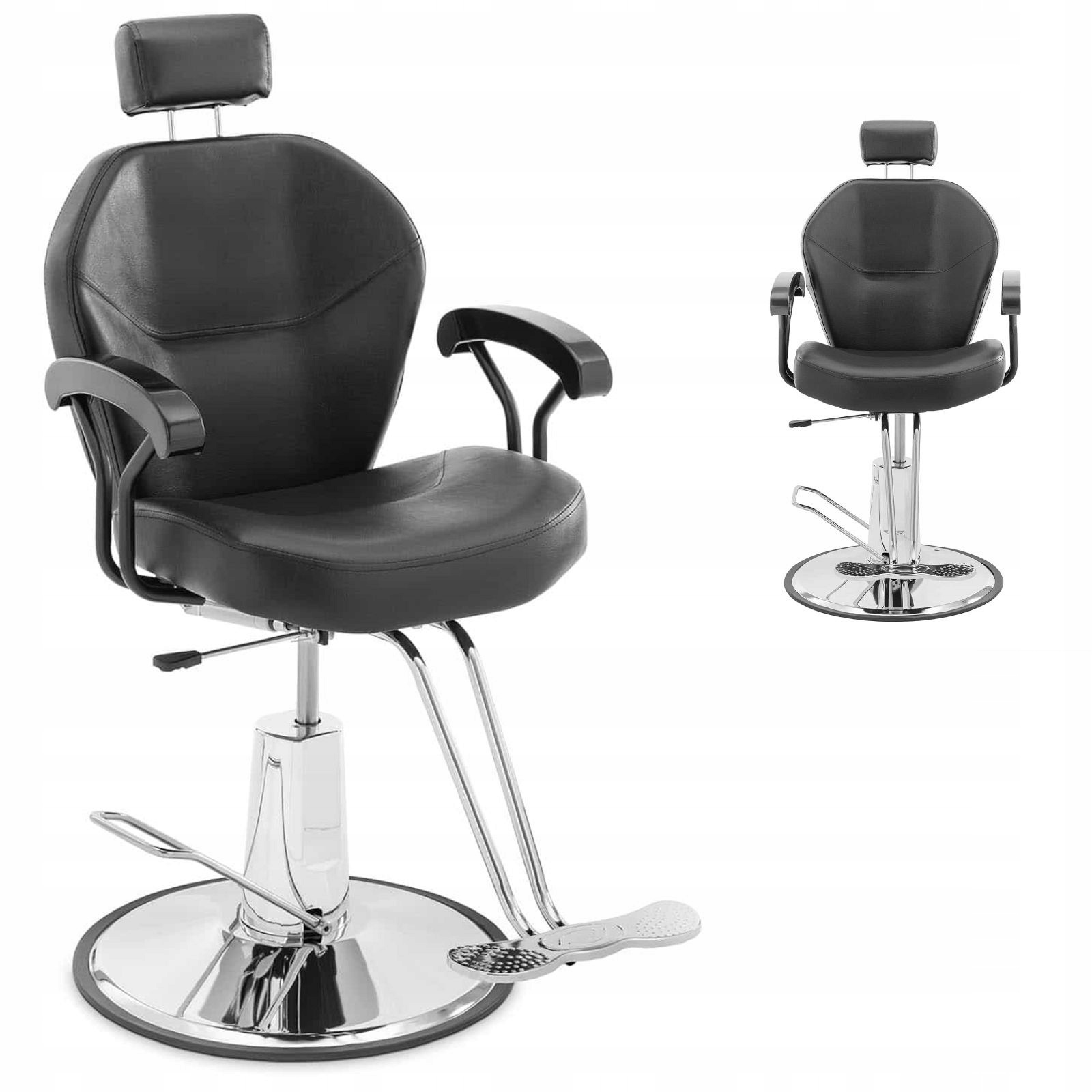 Kadeřnické a kosmetické křeslo barberské s opěrkou hlavy a podnožkou Physa Ilfo
