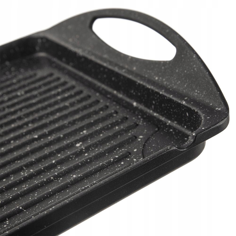 PŁYTA GRILLOWA DO PIEKARNIKA PATELNIA GRILL GRANIT Powłoka granitowa