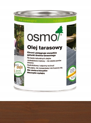 Osmo 016 Olej tarasu,tarasowy 2,5L Bangkirai ciemn