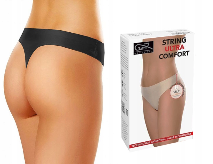 

Gatta Stringi Comfort, Bezszwowe, Czarne, M