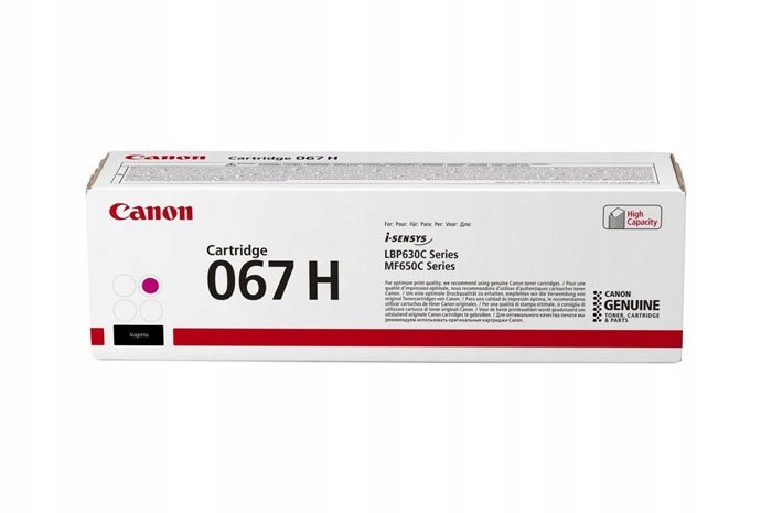 Originálny toner Magenta Canon i-SENSYS LBP630C, MF650C (CRG067H, Cr)